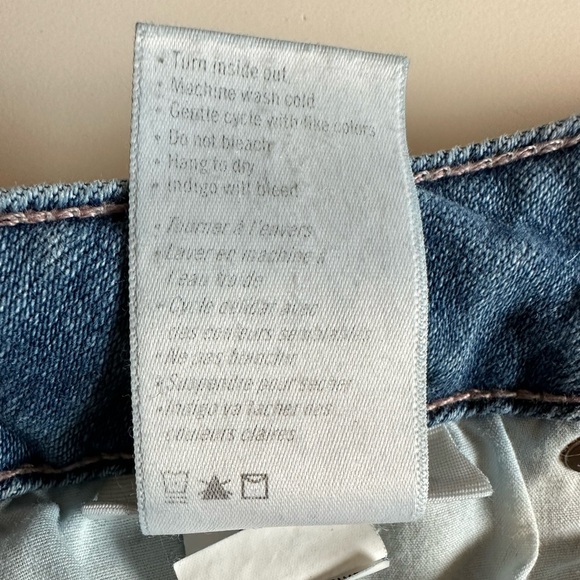 PAIGE Denim Stella Straight Jeans Distressed Size 33 - Picture 14 of 14